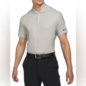Nike Dri-Fit ADV Tiger Woods Golf Polo Grey DA2995-100 Men's Size Small